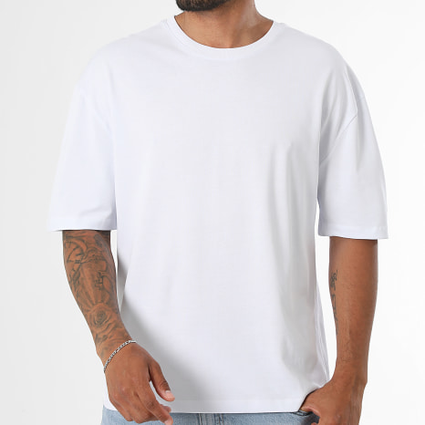 LBO - Lot de 2 Tee Shirts Epais 4181 Blanc et 4234 Noir